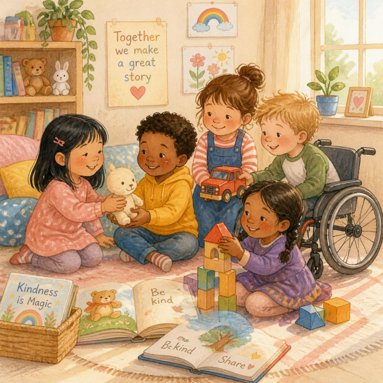 Teaching kids how to make friends through play and kindness